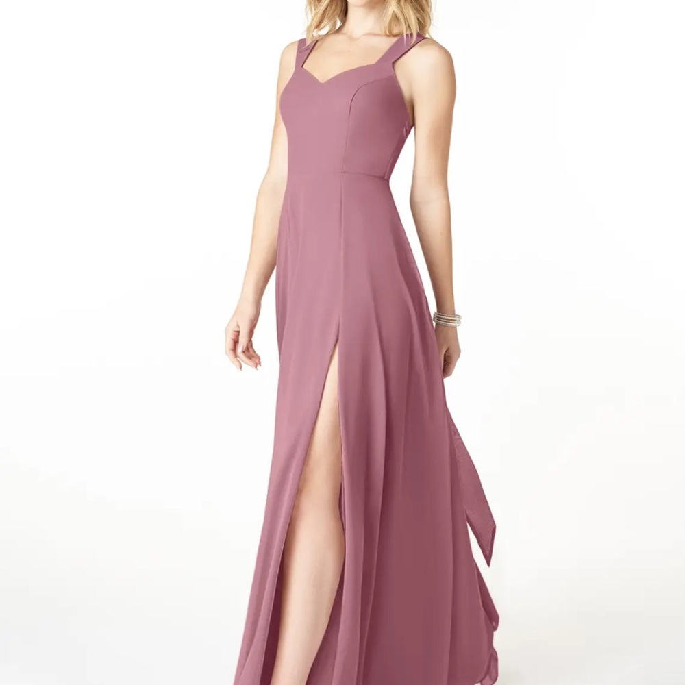 Azazie Purple Sleeveless Sweetheart Maxi Dress